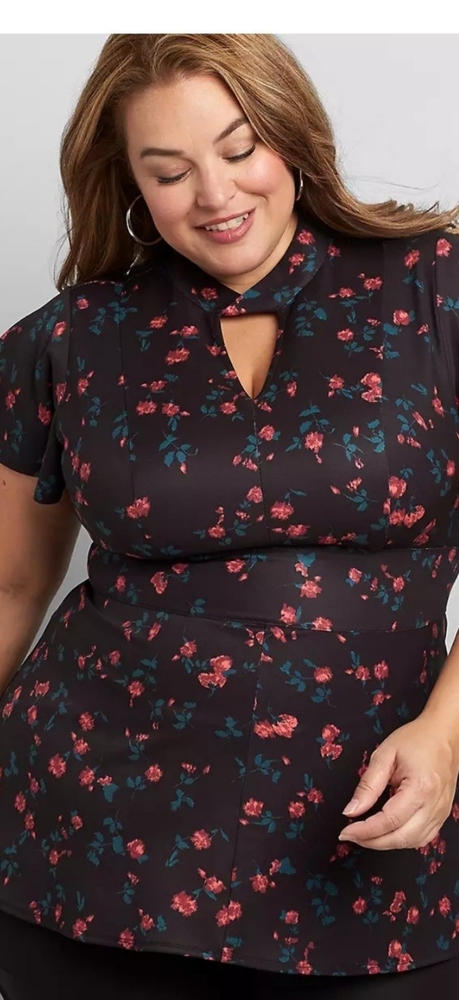 Lena mock neck twisted top